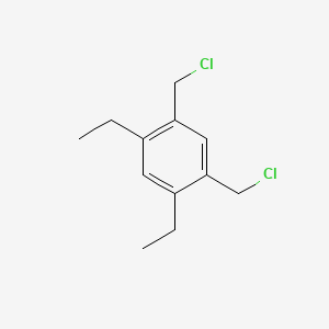 molecular formula C12H16Cl2 B14597360 Benzene, 1,5-bis(chloromethyl)-2,4-diethyl- CAS No. 61099-13-6