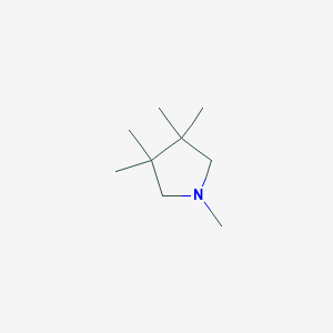 molecular formula C9H19N B14597389 1,3,3,4,4-Pentamethylpyrrolidine CAS No. 59338-58-8