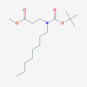 molecular formula C17H33NO4 B1459740 Methyl 3-(tert-butoxycarbonyl(octyl)amino)propanoate CAS No. 1823259-00-2