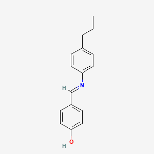 molecular formula C16H17NO B14597404 4-[(4-Propylanilino)methylidene]cyclohexa-2,5-dien-1-one CAS No. 60290-66-6