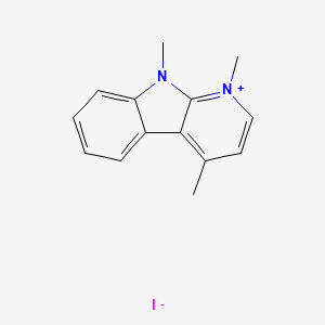 1,4,9-Trimethyl-9h-pyrido[2,3-b]indol-1-ium iodide