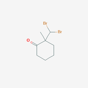 2-(Dibromomethyl)-2-methylcyclohexan-1-one