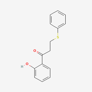 molecular formula C15H14O2S B14597476 1-(2-Hydroxyphenyl)-3-(phenylsulfanyl)propan-1-one CAS No. 61189-81-9