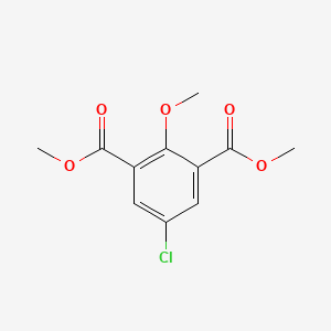 molecular formula C11H11ClO5 B1459748 Dimethyl 5-chloro-2-methoxybenzene-1,3-dicarboxylate CAS No. 1421840-17-6