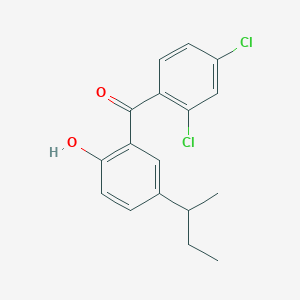 molecular formula C17H16Cl2O2 B14597499 [5-(Butan-2-yl)-2-hydroxyphenyl](2,4-dichlorophenyl)methanone CAS No. 59746-94-0