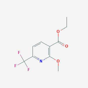 molecular formula C10H10F3NO3 B1459751 2-甲氧基-6-(三氟甲基)烟酸乙酯 CAS No. 1227579-55-6