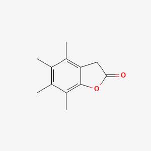 molecular formula C12H14O2 B14597521 2(3H)-Benzofuranone, 4,5,6,7-tetramethyl- CAS No. 60998-59-6