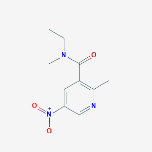 molecular formula C10H13N3O3 B14597544 N-Ethyl-N,2-dimethyl-5-nitropyridine-3-carboxamide CAS No. 59290-12-9