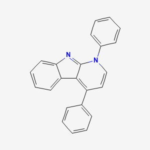 molecular formula C23H16N2 B14597557 1,4-Diphenyl-1h-pyrido[2,3-b]indole CAS No. 59715-28-5