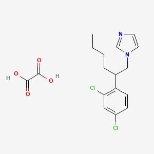 Oxalic acid--1-[2-(2,4-dichlorophenyl)hexyl]-1H-imidazole (1/1)