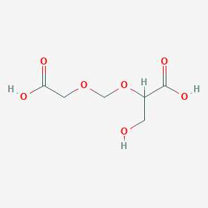 molecular formula C6H10O7 B14597618 2-[(Carboxymethoxy)methoxy]-3-hydroxypropanoic acid CAS No. 59224-01-0