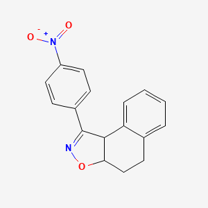 molecular formula C17H14N2O3 B14597683 1-(4-Nitrophenyl)-3a,4,5,9b-tetrahydronaphtho[1,2-d][1,2]oxazole CAS No. 61191-64-8