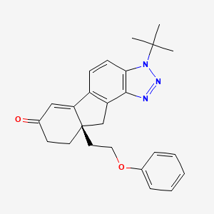 molecular formula C25H27N3O2 B1459769 四氢氟烯 52 CAS No. 1398510-92-3