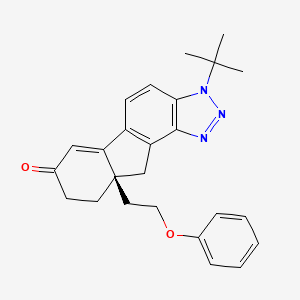 molecular formula C25H27N3O2 B1459769 Tetrahydrofluoroene 52 