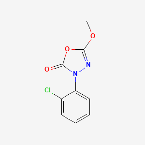 molecular formula C9H7ClN2O3 B14597694 3-(2-Chlorophenyl)-5-methoxy-1,3,4-oxadiazol-2(3H)-one CAS No. 60931-28-4