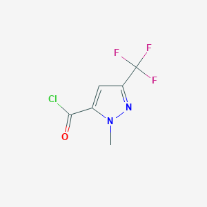 molecular formula C6H4ClF3N2O B145977 1-甲基-3-(三氟甲基)-1H-吡唑-5-甲酰氯 CAS No. 129768-24-7