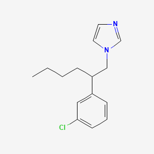 1-[2-(3-Chlorophenyl)hexyl]-1H-imidazole