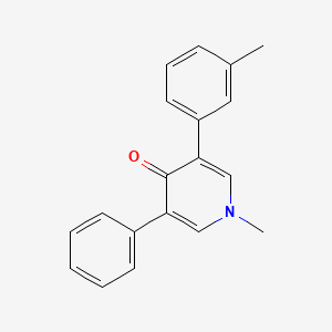 molecular formula C19H17NO B14597711 1-Methyl-3-(3-methylphenyl)-5-phenylpyridin-4(1H)-one CAS No. 59757-04-9