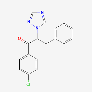 1-(4-Chlorophenyl)-3-phenyl-2-(1H-1,2,4-triazol-1-yl)propan-1-one