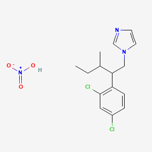 1-[2-(2,4-Dichlorophenyl)-3-methylpentyl]imidazole;nitric acid