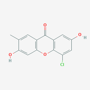 molecular formula C14H9ClO4 B14597725 5-Chloro-3,7-dihydroxy-2-methyl-9H-xanthen-9-one CAS No. 61234-56-8