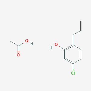 molecular formula C11H13ClO3 B14597729 Acetic acid;5-chloro-2-prop-2-enylphenol CAS No. 59324-51-5