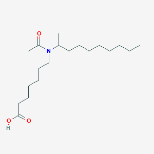 molecular formula C19H37NO3 B14597732 7-[Acetyl(decan-2-yl)amino]heptanoic acid CAS No. 61042-43-1