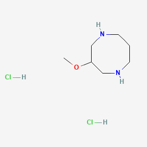 molecular formula C7H18Cl2N2O B1459774 3-Methoxy-1,5-diazocane 2HCl CAS No. 1824590-25-1
