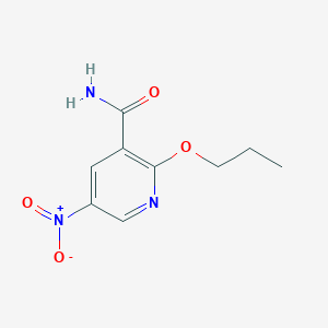 5-Nitro-2-propoxypyridine-3-carboxamide