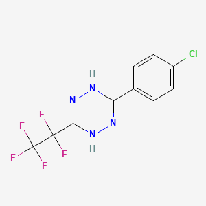 3-(4-Chlorophenyl)-6-(pentafluoroethyl)-1,4-dihydro-1,2,4,5-tetrazine