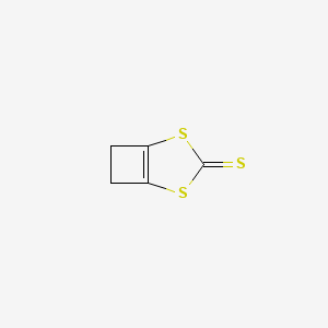 molecular formula C5H4S3 B14597758 2,4-Dithiabicyclo[3.2.0]hept-1(5)-ene-3-thione CAS No. 61221-71-4