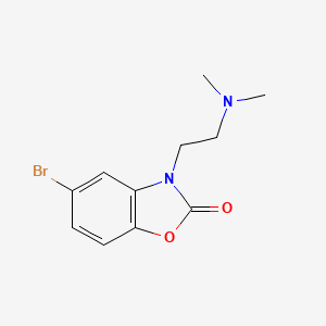 molecular formula C11H13BrN2O2 B1459779 5-Bromo-3-(2-(dimethylamino)ethyl)-1,3-benzoxazol-2(3H)-one CAS No. 1802149-27-4
