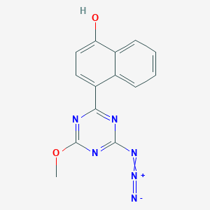 4-(6-Azido-4-methoxy-1,3,5-triazin-2(1H)-ylidene)naphthalen-1(4H)-one