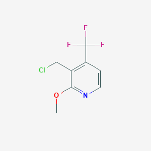 molecular formula C8H7ClF3NO B1459781 3-Chloromethyl-2-methoxy-4-(trifluoromethyl)pyridine CAS No. 1227581-29-4