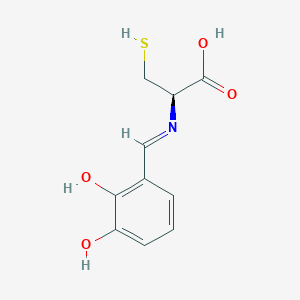 N-[(5-Hydroxy-6-oxocyclohexa-2,4-dien-1-ylidene)methyl]-L-cysteine