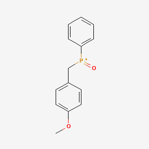 molecular formula C14H14O2P+ B14597825 [(4-Methoxyphenyl)methyl](oxo)phenylphosphanium CAS No. 61260-16-0