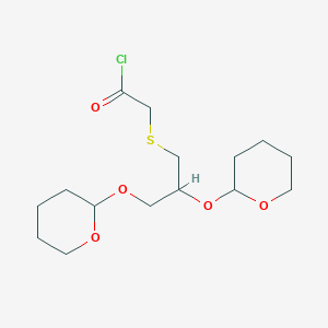 molecular formula C15H25ClO5S B14597827 ({2,3-Bis[(oxan-2-yl)oxy]propyl}sulfanyl)acetyl chloride CAS No. 61134-66-5