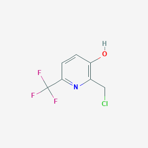 molecular formula C7H5ClF3NO B1459785 2-Chloromethyl-3-hydroxy-6-(trifluoromethyl)pyridine CAS No. 1227606-43-0
