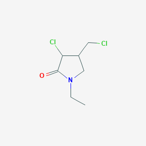 3-Chloro-4-(chloromethyl)-1-ethylpyrrolidin-2-one