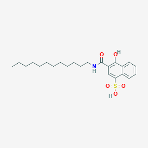 3-(Dodecylcarbamoyl)-4-hydroxynaphthalene-1-sulfonic acid