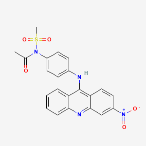 N-(Methanesulfonyl)-N-{4-[(3-nitroacridin-9-yl)amino]phenyl}acetamide