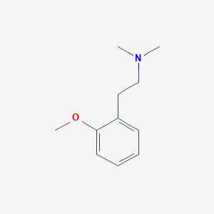 molecular formula C11H17NO B14597870 Benzeneethanamine, 2-methoxy-N,N-dimethyl- CAS No. 59907-33-4