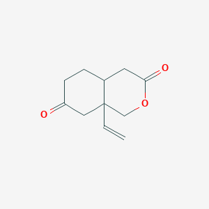 molecular formula C11H14O3 B14597878 8a-Ethenyl-1,4,4a,5,6,8-hexahydroisochromene-3,7-dione CAS No. 59711-44-3