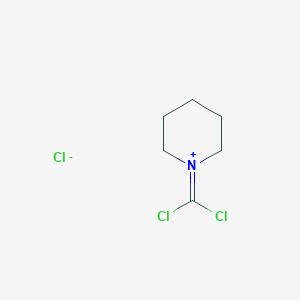 molecular formula C6H10Cl3N B14597885 Piperidinium, 1-(dichloromethylene)-, chloride CAS No. 59533-03-8