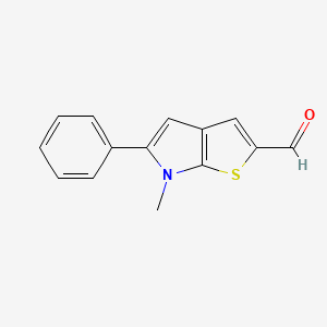 6-Methyl-5-phenyl-6H-thieno[2,3-b]pyrrole-2-carbaldehyde