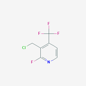 molecular formula C7H4ClF4N B1459793 3-Chloromethyl-2-fluoro-4-(trifluoromethyl)pyridine CAS No. 1227564-40-0