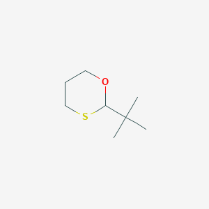 molecular formula C8H16OS B14597945 2-tert-Butyl-1,3-oxathiane CAS No. 58808-28-9