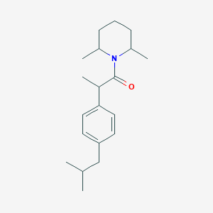 1-(2,6-Dimethylpiperidin-1-yl)-2-[4-(2-methylpropyl)phenyl]propan-1-one