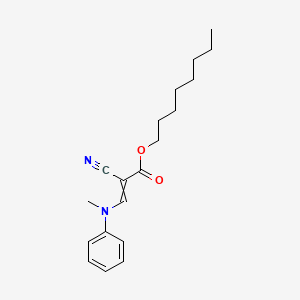 molecular formula C19H26N2O2 B14597955 Octyl 2-cyano-3-[methyl(phenyl)amino]prop-2-enoate CAS No. 61097-03-8