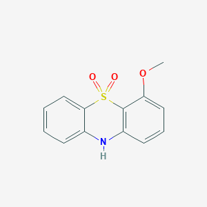 molecular formula C13H11NO3S B14597959 4-Methoxy-5lambda~6~-phenothiazine-5,5(10H)-dione CAS No. 61174-83-2